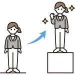 Career Advancement Women Business SVG Icon